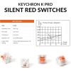 imageKeychron K8 Tenkeyless Wireless Mechanical Keyboard for Mac White Backlight Bluetooth Multitasking TypeC Wired Gaming Keyboard for Windows Red SwitchSilent Red Switch