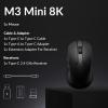 imageKeychron M3 Mini 4K Wireless Bluetooth 5124 GHzWired Optical Mouse UltraLightweight 55g Programmable PixArt 3395 Sensor with up to 26000 DPI 650 IPS for Windows Mac Linux  BlackBlack