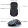 imageKeychron M3 Wireless Gaming Optical Mouse TriMode 24 GHzBluetooth 51Wired PixArt PAW 3395 Sensor 4000Hz Polling Rate 79g Lightweight Programmable Macro Button for Windows PCMac  BlackBlack
