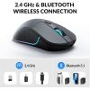 imageKeychron M3 Wireless Mouse PAW3395 Sensor with Programmable Macro Button 26000 DPI Supports 24 GHzBluetooth 51 79g UltraLight Ergonomic Design Up to 70 Hours Using for PC Mac Laptop  BlackBlack