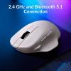 imageKeychron M7 8K Wireless Mouse 30K DPI Optical Computer Mice 24 GHzBluetoothWired with Macro Button 66g Lightweight Ergonomic Up to 140 Hours Worktime for Laptop macOSWindows  WhiteWhite
