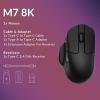 imageKeychron M7 8K Wireless Mouse 30K DPI Optical Computer Mice 24 GHzBluetoothWired with Macro Button 66g Lightweight Ergonomic Up to 140 Hours Worktime for Laptop macOSWindows  WhiteBlack