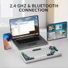 imageKeychron Q1 HE Wireless Custom Mechanical Keyboard with Hall Effect Gateron DoubleRail Magnetic Switch Rapid Trigger QMK 24 GHz Bluetooth 52 RGB Compatible with Mac Windows Linux HotswappableWhite