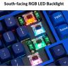 imageKeychron Q1 RGB Wired Custom Mechanical Keyboard 75 Layout QMKVIA Programmable Macro with Hotswappable Gateron G Pro Brown Switch Double Gasket Compatible with Mac Windows Linux Blue Version 2Gateron G Pro Brown Switch