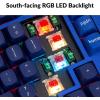 imageKeychron Q1 RGB Wired Custom Mechanical Keyboard 75 Layout QMKVIA Programmable Macro with Hotswappable Gateron G Pro Brown Switch Double Gasket Compatible with Mac Windows Linux Blue Version 2Gateron G Pro Red Switch