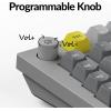 imageKeychron Q10 Wired Custom Mechanical Keyboard Knob Version 75 Alice Layout QMKVIA Programmable Macro with Hotswappable Gateron G Pro Brown Switch Compatible with Mac Windows Linux GreyHotswap Gateron G Pro Red Switch