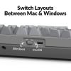 imageKeychron Q10 Wired Custom Mechanical Keyboard Knob Version 75 Alice Layout QMKVIA Programmable Macro with Hotswappable Gateron G Pro Brown Switch Compatible with Mac Windows Linux GreyHotswap Gateron G Pro Red SwitchB