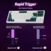 imageKeychron Q3 HE Wireless Custom Mechanical Keyboard 24 GHzBluetoothWired QMK Rapid Trigger 80 TKL HotSwappable Programmable RGB Gateron DoubleRail Magnetic Switches for Mac Windows Carbon BlackShell White