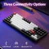 imageKeychron Q3 HE Wireless Custom Mechanical Keyboard 24 GHzBluetoothWired QMK Rapid Trigger 80 TKL HotSwappable Programmable RGB Gateron DoubleRail Magnetic Switches for Mac Windows Carbon BlackCarbon Black