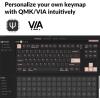 imageKeychron Q3 TKL Layout HotSwappable Wired Custom Mechanical Keyboard Full Aluminum Knob Barebone Version QMKVIA Programmable Macro DoubleGasket DIY Kit Compatible with Mac Windows LinuxBlueBlue