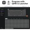 imageKeychron Q3 Wired Custom Mechanical Keyboard Knob Version TKL Tenkeyless QMKVIA Programmable Macro with Hotswappable Gateron G Pro Red Switch Double Gasket Compatible with Mac Windows Linux BlueHotswap RGB Gateron G Pro Brown Switch