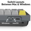 imageKeychron Q4 Wired Custom Mechanical Keyboard 60 Layout QMKVIA Programmable Macro with Hotswappable Gateron G Pro Brown Switch Double Gasket Compatible with Mac Windows Linux GrayGrey keycap