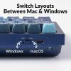 imageKeychron Q4 Wired Custom Mechanical Keyboard 60 Layout QMKVIA Programmable Macro with Hotswappable Gateron G Pro Red Switch Double Gasket Compatible with Mac Windows Linux Navy BlueGateron G Pro Blue Switch