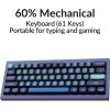imageKeychron Q4 Wired Custom Mechanical Keyboard 60 Layout QMKVIA Programmable Macro with Hotswappable Gateron G Pro Red Switch Double Gasket Compatible with Mac Windows Linux Navy BlueGateron G Pro Red Switch