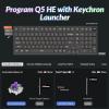 imageKeychron Q5 HE QMK Wireless Custom Mechanical Keyboard with Knob 24 GHzBluetoothWired 96 Layout HotSwappable Programmable RGB Backlit Gateron Magnetic Switches for Mac Windows Shell WhiteCarbon Black