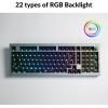 imageKeychron Q5 Pro Custom Wireless QMKVIA Mechanical Keyboard Barebone 96 Layout with Programmable Knob DoubleGasket Design HotSwappable RGB Backlit Compatible with Mac Windows Linux  GrayGray