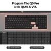 imageKeychron Q5 Pro Custom Wireless QMKVIA Mechanical Keyboard Barebone 96 Layout with Programmable Knob DoubleGasket Design HotSwappable RGB Backlit Compatible with Mac Windows Linux  GrayWhite