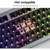 imageKeychron Q5 Pro Custom Wireless QMKVIA Mechanical Keyboard Barebone 96 Layout with Programmable Knob DoubleGasket Design HotSwappable RGB Backlit Compatible with Mac Windows Linux  GrayGray