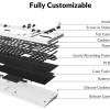 imageKeychron Q5 Pro Custom Wireless QMKVIA Mechanical Keyboard Barebone 96 Layout with Programmable Knob DoubleGasket Design HotSwappable RGB Backlit Compatible with Mac Windows Linux  GrayWhite
