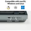 imageKeychron Q5 Pro Custom Wireless QMKVIA Mechanical Keyboard Barebone 96 Layout with Programmable Knob DoubleGasket Design HotSwappable RGB Backlit Compatible with Mac Windows Linux  GrayGray