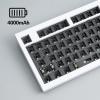 imageKeychron Q5 Pro Custom Wireless QMKVIA Mechanical Keyboard Barebone 96 Layout with Programmable Knob DoubleGasket Design HotSwappable RGB Backlit Compatible with Mac Windows Linux  GrayWhite