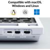 imageKeychron Q5 Pro Custom Wireless QMKVIA Mechanical Keyboard Barebone 96 Layout with Programmable Knob DoubleGasket Design HotSwappable RGB Backlit Compatible with Mac Windows Linux  GrayWhite