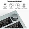 imageKeychron Q5 Pro Custom Wireless QMKVIA Mechanical Keyboard Barebone 96 Layout with Programmable Knob DoubleGasket Design HotSwappable RGB Backlit Compatible with Mac Windows Linux  GrayGray