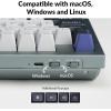 imageKeychron Q5 Pro QMKVIA Wireless Custom Mechanical Keyboard 96 Layout with Programmable Knob KSA DoubleShot PBT Keycaps with Hotswappable K Pro Red Switch for Mac Windows Linux  GrayHotswappable K Pro Banana Switch