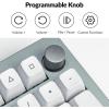 imageKeychron Q5 Pro QMKVIA Wireless Custom Mechanical Keyboard 96 Layout with Programmable Knob KSA DoubleShot PBT Keycaps with Hotswappable K Pro Red Switch for Mac Windows Linux  GrayHotswappable K Pro Brown Switch