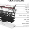 imageKeychron Q5 Pro QMKVIA Wireless Custom Mechanical Keyboard Full Aluminum 96 Layout with Programmable Knob DoubleGasket Design with Hotswappable K Pro Red Switch for Mac Windows Linux  WhiteHotswappable K Pro Red Switch