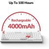 imageKeychron Q5 Pro QMKVIA Wireless Custom Mechanical Keyboard Full Aluminum 96 Layout with Programmable Knob DoubleGasket Design with Hotswappable K Pro Red Switch for Mac Windows Linux  WhiteHotswappable K Pro Brown Switch