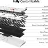 imageKeychron Q5 Pro QMKVIA Wireless Custom Mechanical Keyboard Full Aluminum 96 Layout with Programmable Knob DoubleGasket Design with Hotswappable K Pro Red Switch for Mac Windows Linux  WhiteHotswappable K Pro Brown Switch