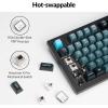 imageKeychron Q5 Pro Wireless QMKVIA Mechanical Keyboard 96 Layout Programmable Knob Full Aluminum DoubleGasket Design Hotswappable K Pro Red Switch for Mac Windows Linux  BlackHotswappable K Pro Brown Switch