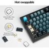 imageKeychron Q5 Pro Wireless QMKVIA Mechanical Keyboard 96 Layout Programmable Knob Full Aluminum DoubleGasket Design Hotswappable K Pro Red Switch for Mac Windows Linux  BlackHotswappable K Pro Banana Switch