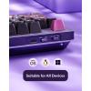 imageKeychron Q5 Pro Wireless QMKVIA Mechanical Keyboard Full Customizable 96 Layout with Programmable Knob Hotswappable K Pro Brown Switch Compatible with Mac Windows Linux  PurpleHotswappable K Pro Brown Switch