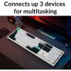 imageKeychron Q6 HE QMK Wireless Custom Mechanical Keyboard with Knob 24 GHzBluetoothWired 100 Layout HotSwappable Programmable RGB Backlit Gateron Magnetic Switches for Mac Windows Shell WhiteShell white