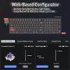 imageKeychron Q6 HE Wireless Custom Mechanical 100 Full Keyboard 24 GHzBluetoothWired QMK Rapid Trigger HotSwappable Programmable Gateron DoubleRail Magnetic Switches for Mac Windows Carbon BlackCarbon Black