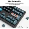 imageKeychron Q6 Pro Full Metal QMKVIA Custom Wireless BluetoothUSBC Mechanical Keyboard Full Size 108Key Programmable Knob RGB Backlit HotSwappable K Pro Banana Switch for Mac Windows LinuxBlackKeychron Super Silent Red Switch