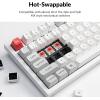 imageKeychron Q6 Pro FullSize Bluetooth Custom Mechanical Keyboard for Mac Windows Linux Full Aluminum QMKVIA Programmable Knob KSA DoubleShot PBT Keycap HotSwappable Keychron K Pro Brown SwitchWhiteKeychron K Pro Red Switch