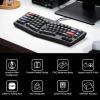 imageKeychron Q8 Wired Custom Mechanical Keyboard 65 Alice Layout QMKVIA Programmable with Hotswappable Gateron G Pro Blue Switch Double Gasket Compatible with Mac Windows Linux BlackBlue Switch