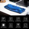 imageKeychron Q8 Wired Custom Mechanical Keyboard Knob Version 65 Alice Layout QMKVIA Programmable with Hotswappable Gateron G Pro Red Switch Double Gasket Compatible with Mac Windows Linux BlueHotswap Gateron G Pro Red