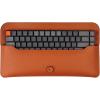 imageKeychron Saffiano Leather Travel Pouch  Elegant String Closure Keyboard Sleeve for K3  K3 Pro  K3 Max  K12  S1 Orange