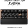 imageKeychron Silicone Palm Rest for K4  K4 HE  1465quot Wrist Support for Compact 96 Layout Mechanical Keyboards Smooth ampamp Ergonomic Typing Comfort  Black