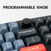 imageKeychron V3 Wired Custom Mechanical Keyboard Knob Version TKL QMKVIA Programmable Macro with Hotswappable Keychron K Pro Red Switch Compatible with Mac Windows Linux Frosted BlackTranslucentHotswap Keychron K Pro Red Switch