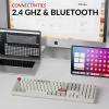 imageKeychron V6 Max Wireless Custom Mechanical Keyboard 24 GHz Bluetooth 51 QMK FullSize Layout with Hotswappable Gateron Banana Switch RGB Backlight Compatible with Mac Windows LinuxHotswap RGB Gateron Jupiter Brown Switch