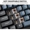 imageKeychron V6 Wired Custom Mechanical Keyboard FullSize QMKVIA Programmable Macro with Hotswappable Keychron K Pro Red Switch Compatible with Mac Windows Linux Frosted BlackTranslucentHotswap Keychron K Pro Brown Switch