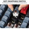 imageKeychron V6 Wired Custom Mechanical Keyboard Knob Version FullSize QMKVIA Programmable with Hotswappable Keychron K Pro Red Switch Compatible with Mac Windows Linux Frosted BlackTranslucentHotswap Keychron K Pro Brown Switch