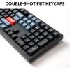 imageKeychron V6 Wired Custom Mechanical Keyboard Knob Version Fullsize QMKVIA Programmable Macro with Hotswappable Keychron K Pro Brown Switch Compatible with Mac Windows Linux Black NonTransparentHotswap Keychron K Pro Red Switch
