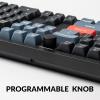 imageKeychron V6 Wired Custom Mechanical Keyboard Knob Version Fullsize QMKVIA Programmable Macro with Hotswappable Keychron K Pro Brown Switch Compatible with Mac Windows Linux Black NonTransparentHotswap Keychron K Pro Red Switch