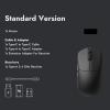 imageLEMOKEY G1 8K Wireless Bluetooth 5124 GHzWired Optical Mouse UltraLightweight 55g Programmable PixArt 3950 Sensor with up to 2600030000 DPI 650750 IPS for Windows Mac Linux  BlackBlack